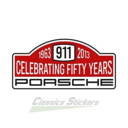 Sticker rally 50 years of 911