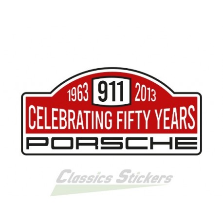 Sticker rallye 50 ans de 911