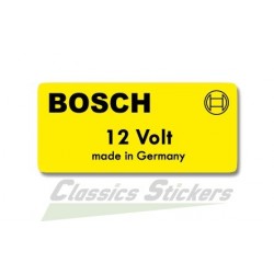 Bosch label for 12V coil