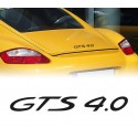 GTS 4.0 lettering for hood