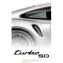 Lettrage Turbo 50 ans