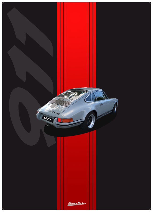 Porsche 911 Toscane classique affiches et impressions par